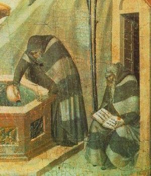 Pietro LORENZETTI - La retraite d'Elie - 1328/1329, tempera sur bois - Pinacothèque Nationale à Sienne
