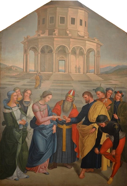 Le Mariage de la Vierge (Gay, 1833), église paroissiale Notre-Dame Del Bois, Buisson, Vaucluse