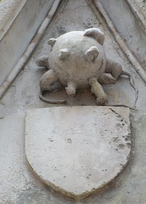 Boule aux rats du gâble de la Porte Juive de la cathédrale de Carpentras