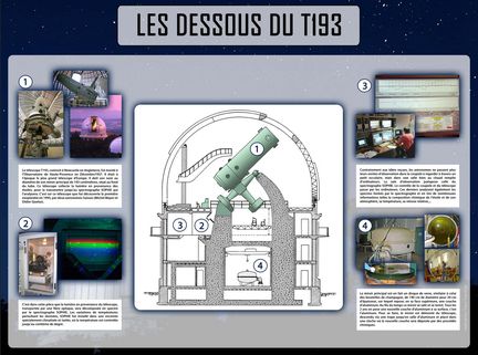 Les dessous du télescope de 193 cm à l'Observatoire de Haute-Provence - commune de Saint-Michel-l'Observatoire - Alpes-de-Haute-Provence