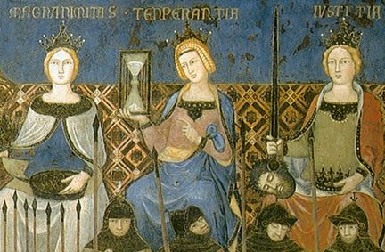 Allegory of Good Government - Ambrogio Lorenzetti (1338-1339) - frersco - Siena, Palazzo Publico, Sala dei Nove