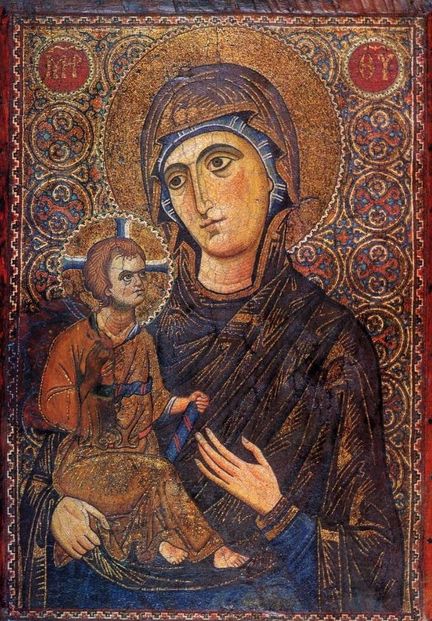 La Vierge Odegitria, l'une des icnes les plus clbres de Constantinople