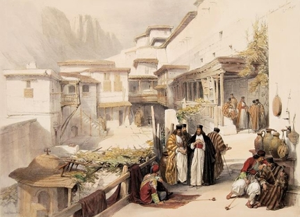 Sina - Monastre Sainte-Catherine par David Roberts - 1846