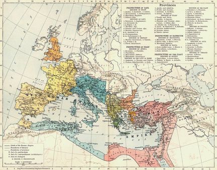 Les Empires romains d'Orient et d'Occident en 395  la mort de Thodose le Grand