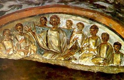Les premiers chrétiens - offices dans les catacombes