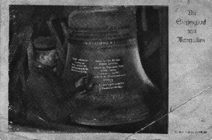 Marquillies - Histoire de la cloche de 1897 pendant la Première Guerre mondiale