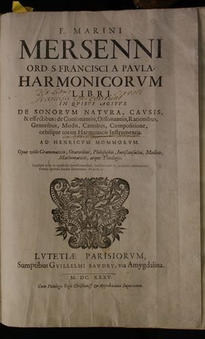 Mersinni Harmonicorum - 1627