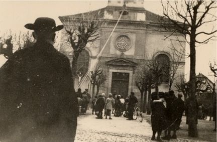 Wintzenheim 1943 - saisie des cloches de l'église Saint-Laurent par les Allemands