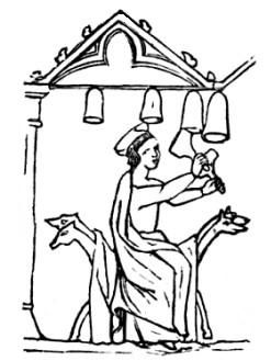 jeune femme jouant du tympanon