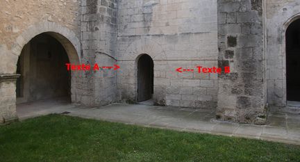 Abbaye Saint-Hilaire, monument historique classé des XIIe et XIIIe siècles, premier bâtiment conventuel carme (XIIIe siècle) du Comtat Venaissin (1274-1791) - Ménerbes - Vaucluse - Cloître - Obit
