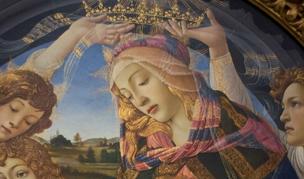 Madonna del Magnificat, peinture de Sandro Boticelli (détail), © DP / Wikimedia CC