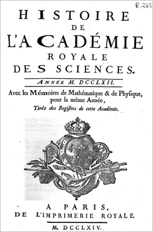 Mémoire sur l'Ocre - M. Guettard - Académie Royale des Sciences - 1764