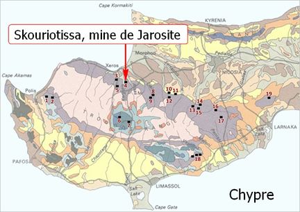 Mine de Skouriotissa, district de Nicosie - Chypre