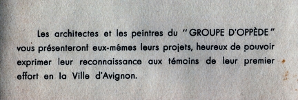 Exposition du Centre de Maîtrise d’Oppède au musée Calvet, Avignon, 17 mai 1941