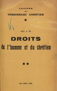 Cahier du Témoignage chrétien - 1942/06 (n° 8 et 9)