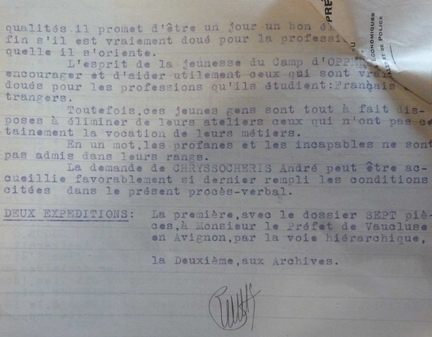 Procès-verbal de la Brigade de Gendarmerie de Lumières, 17 décembre 1940