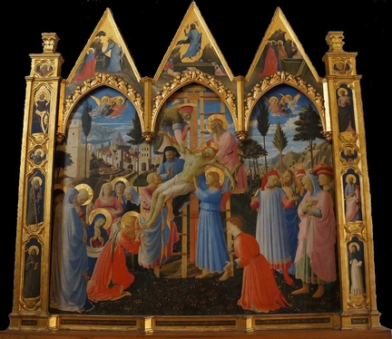 La Descente de Croix (1432-1434), tempera sur bois, 176 x 185 cm, Musée national San Marco, Florence - Italie