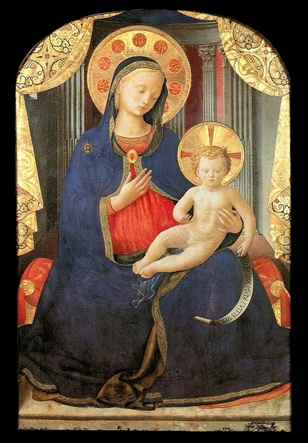 Madonna col Bambino (vers 1430), tempera sur panneau bois, 60,7 x 45,2 cm, Pinacoteca Sabauda, Turin - Italie