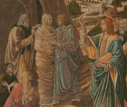 La résurrection de Lazare (vers 1490), huile(?) sur toile, National Gallery of Art, Washington - USA