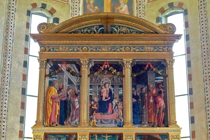 Retable polyptyque de San Zeno (1457-1460), tempera sur panneau bois, basilique San Zeno, Vérone - Italie