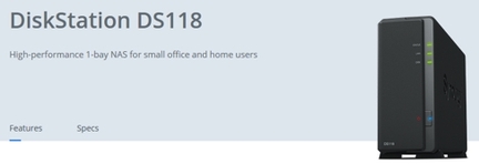 Rseau domestique DLNA/UPnP - DiskStation DS118 SYNOLOGY