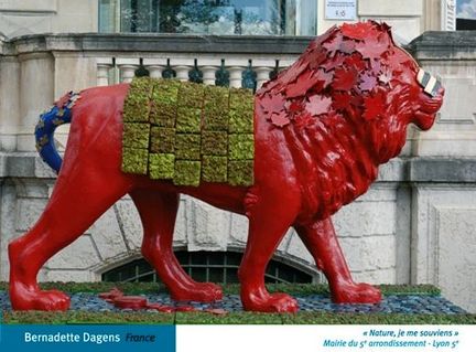Nature, je me souviens - Oeuvre de Bernadette Dagens, artiste céramiste plasticienne, humaniste et résolument tournée vers le monde - La Biennale des Lions 2008 - Mairie du 5ème arrondissement de Lyon