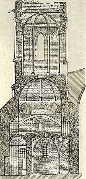 Coupe du clocher de la cathédrale Saint-Siffrein à Carpentras - Vaucluse