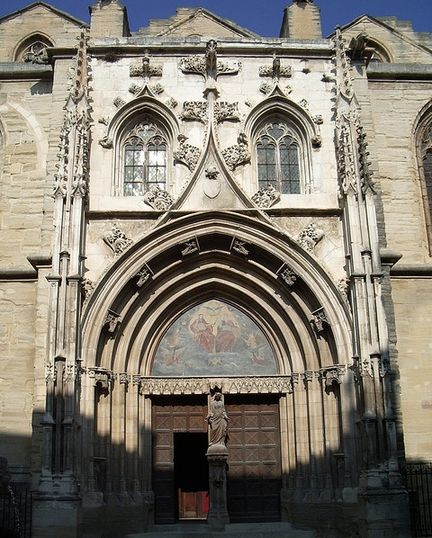 Ancienne cathédrale Saint-Siffrein - Porte Juive - Place Saint-Siffrein à Carpentras - Vaucluse