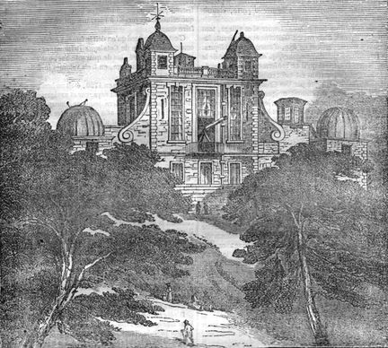 Observatoire de Greenwich (gravure du XIXe)
