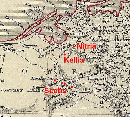 Delta du Nil : Scetis, Kellia et Nitria