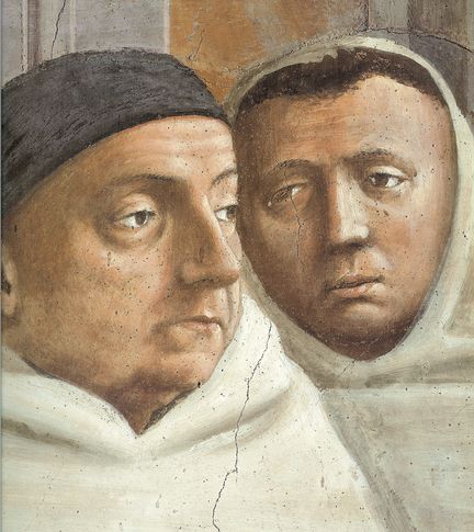 Masaccio et Filippino Lippi - Saint Pierre en chaire - Chapelle Brancacci
