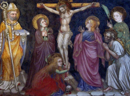 Crucifixion par Ottaviano Nelli – Chapelle du Palais Trinci – Foligno (Italie)