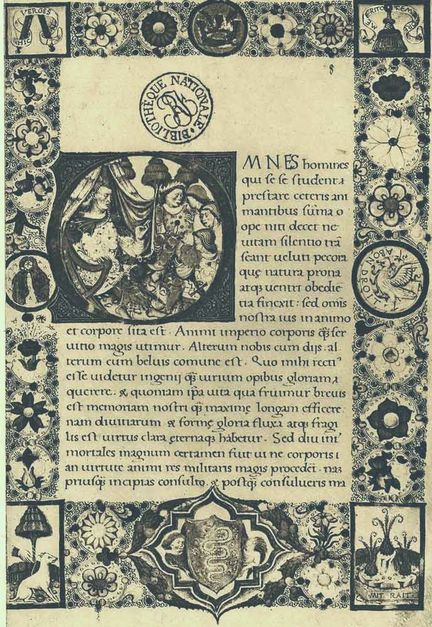 Abbaye Saint-Hilaire - Vaucluse - Italie - 1467 : écriture littera antiqua