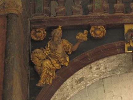 La Foi - statue allégorique de Jean Péru - collégiale Notre-Dame des Anges - L'Isle-sur-la-Sorgue - Vaucluse