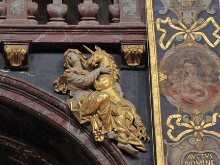 La Virginité - statue allégorique de Jean Péru - collégiale Notre-Dame des Anges - L'Isle-sur-la-Sorgue - Vaucluse