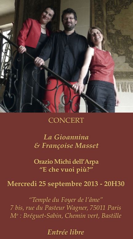 2013 09 25 - Concert : La Gioannina & Françoise Masset