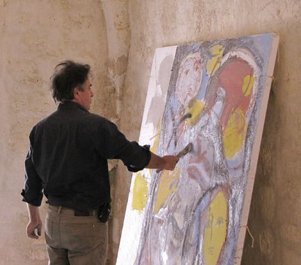 Laurent Xavier Cabrol artiste peintre abbaye Saint-Hilaire