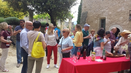 Visite de l'abbaye à l'occasion des journées du Jumelage Ménerbes-Grinzane Cavour, les 23 et 24 mai 2015