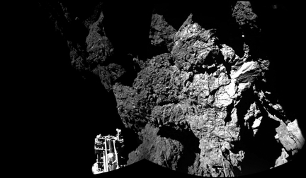 ESA - La comète Tchouri vue depuis le robot Philae