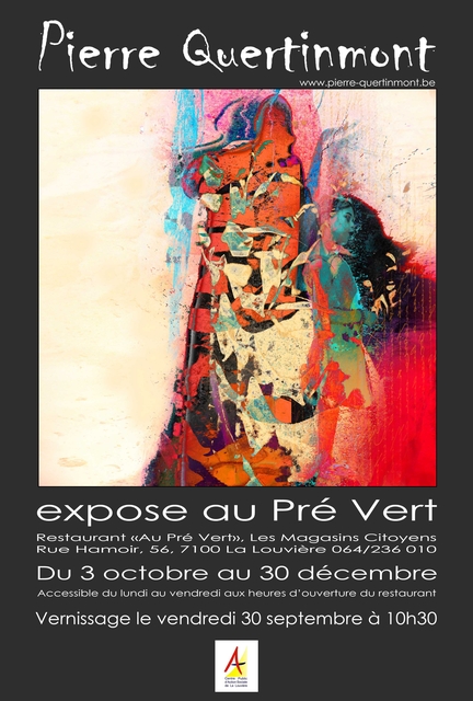 Exposition de Pierre Quertinmont à Louvière, Belgique, du 03.09 au 30.12.2016
