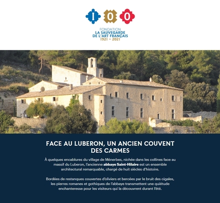 Fondation La Sauvegarde de l'Art Français abbaye Saint-Hilaire, 2021