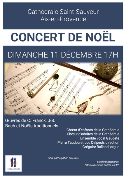 2022 12 11 Aix-en-Provence,cathédrale Saint-Sauveur, Concert de Noël