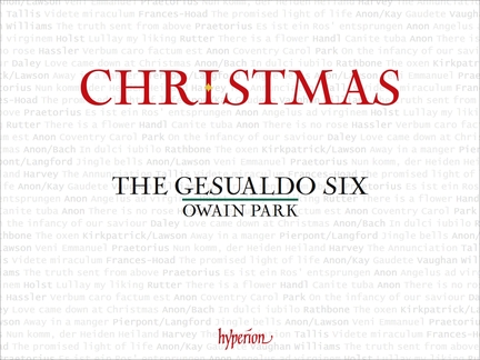 The Gesualdo Six, Direction Owain PARK - Christmas - hyperion - 2019
