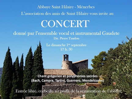 2024 09 01 Abbaye Saint-Hilaire - Concert Gaudete en clture du stage d't