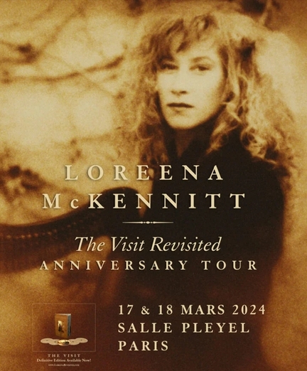 17-18.03.2024 Paris, Salle Playel, concerts de Loreena MCKENNITT