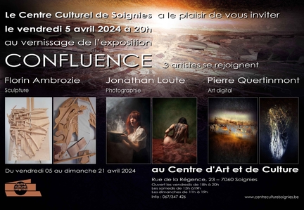 Exposition de Pierre QUERTINMONT au Centre d'Art et de Culture de Soignies (Belgique) du 05-21.04.2024