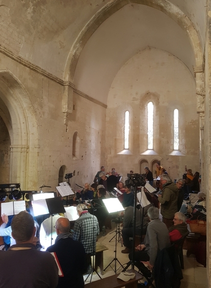 Stage Choristes, Solistes & Viole de gambe � l'Abbaye Saint-Hilaire encadr�s par Johan RIPHAGEN, Sandrine MARTIN et Sylvie MOQUET