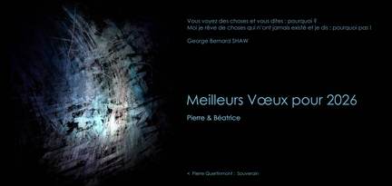 Voeux 2026 de Pierre & B�atrice Quertinmont