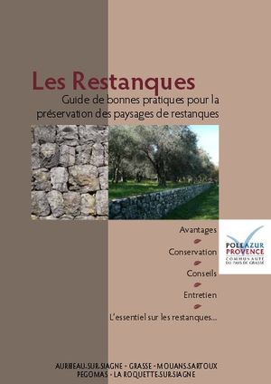 Guide de bonnes pratiques pour la préservation des paysages de restanques - Communauté d'agglomération Pôle Azur Provence