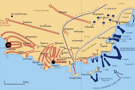 Seconde Guerre mondiale : 14/15 août débarquement de Provence